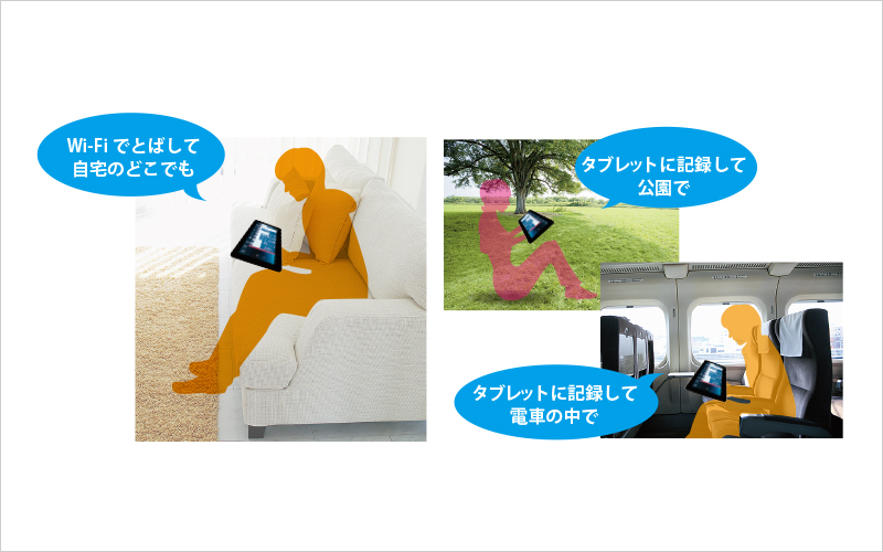 スマホ・タブレットPCと連携